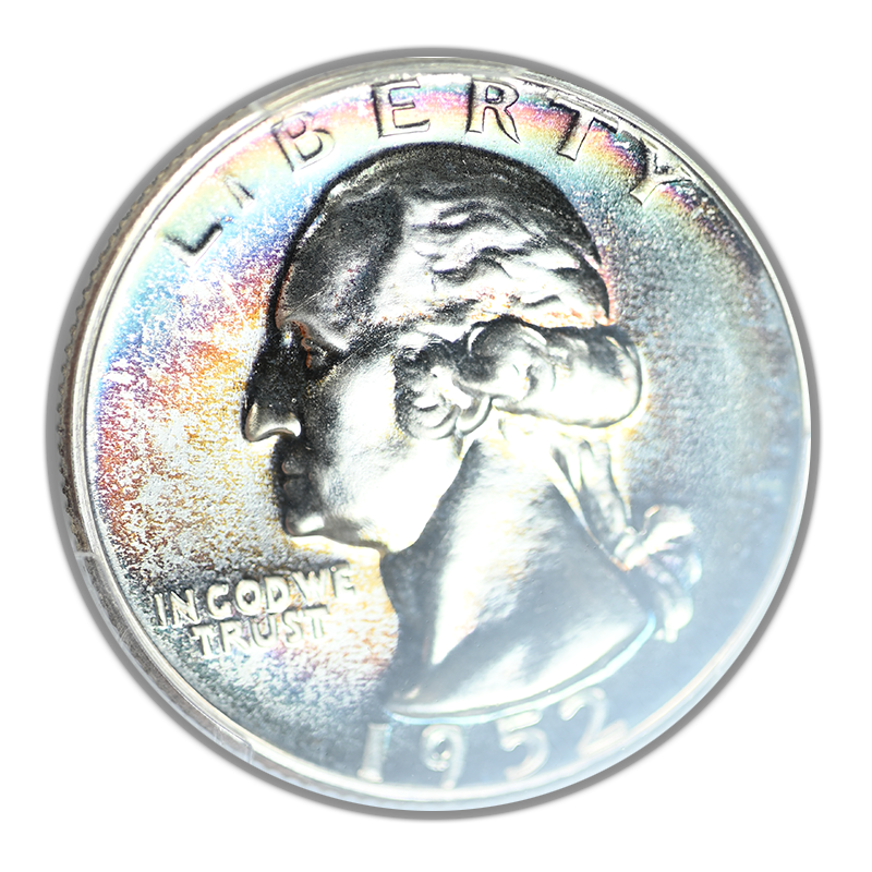 1952 Proof Washington Quarter 25C PCGS PR67 "Superbird" FS-901 - TONED!
