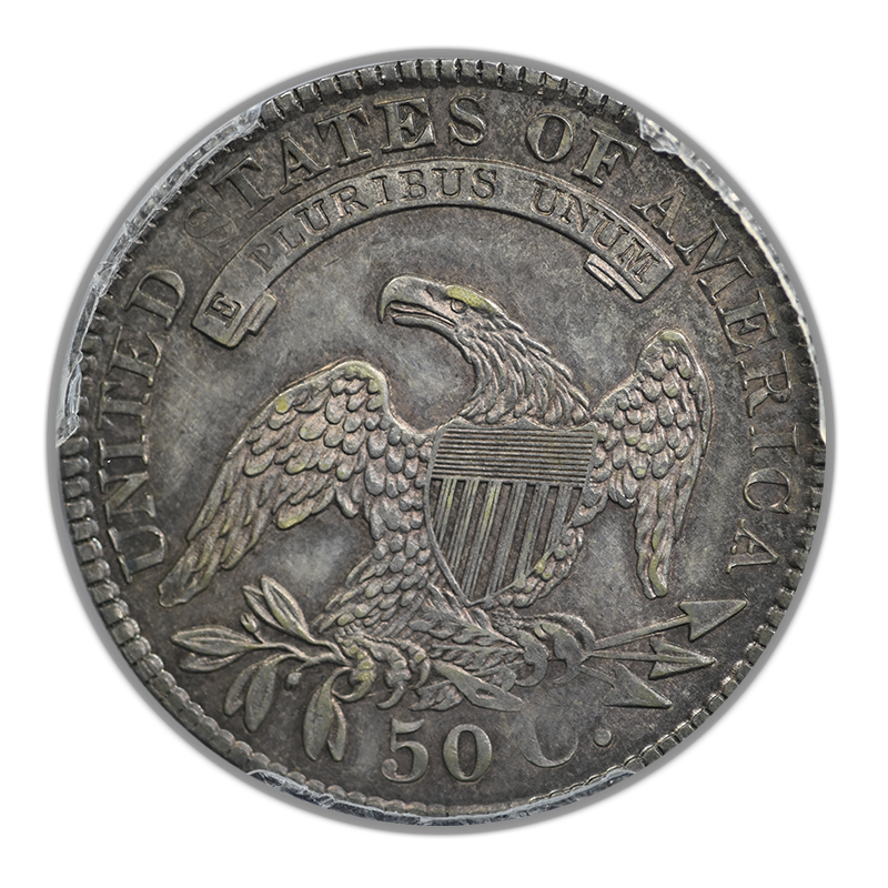 1829 Capped Bust Half Dollar 50C PCGS AU53