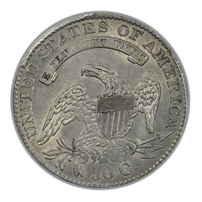 1833 Capped Bust Half Dollar 50C PCGS AU50