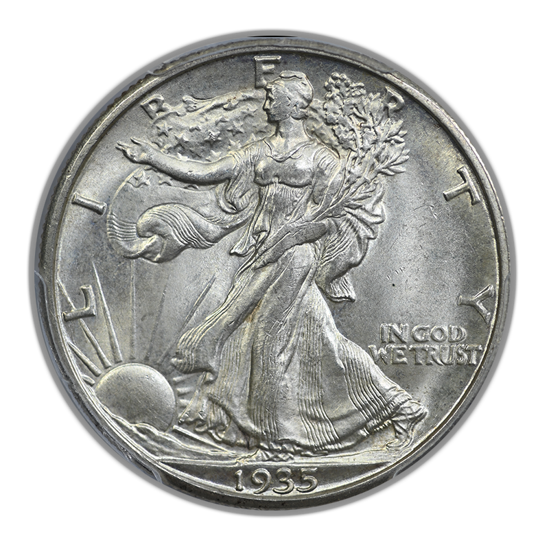 1935-D Walking Liberty Half Dollar 50C PCGS MS64