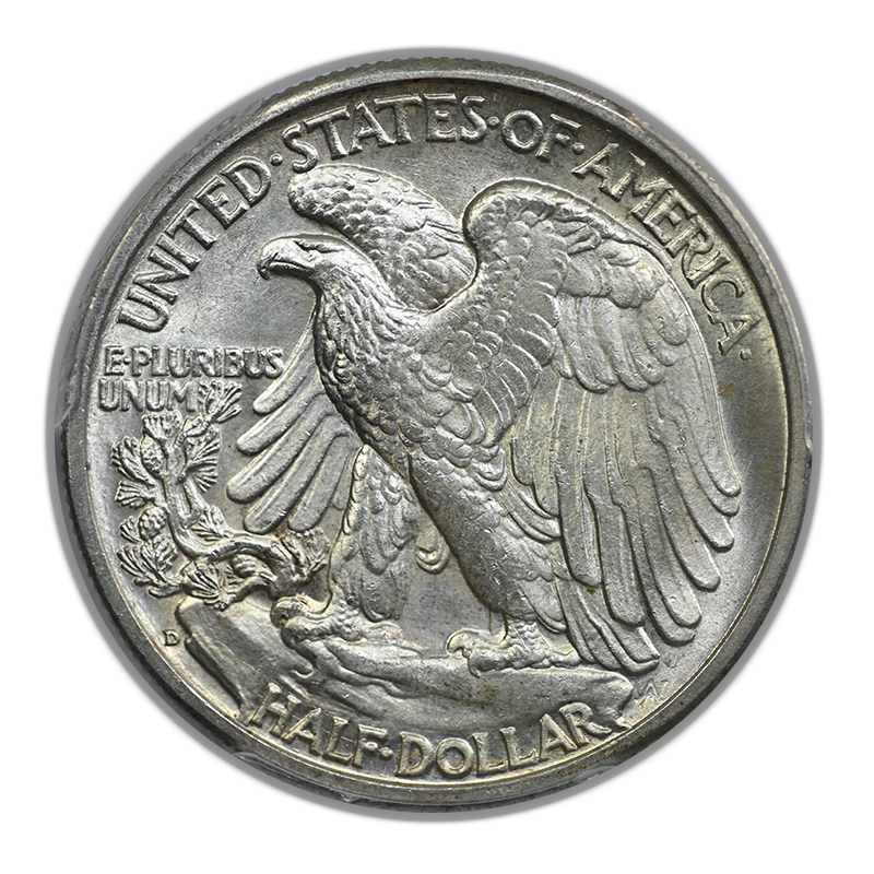 1935-D Walking Liberty Half Dollar 50C PCGS MS64