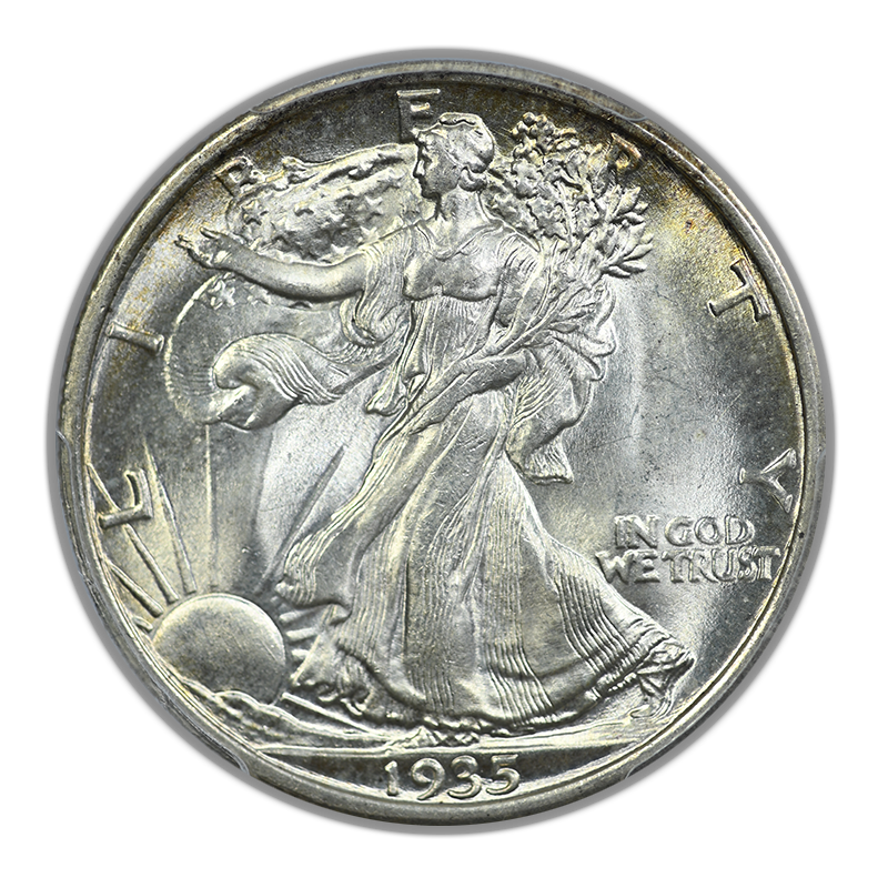 1935 Walking Liberty Half Dollar 50C PCGS MS65