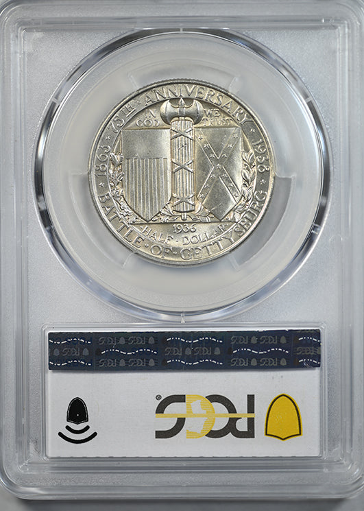 1936 Gettysburg Classic Commemorative Half Dollar 50C PCGS MS64