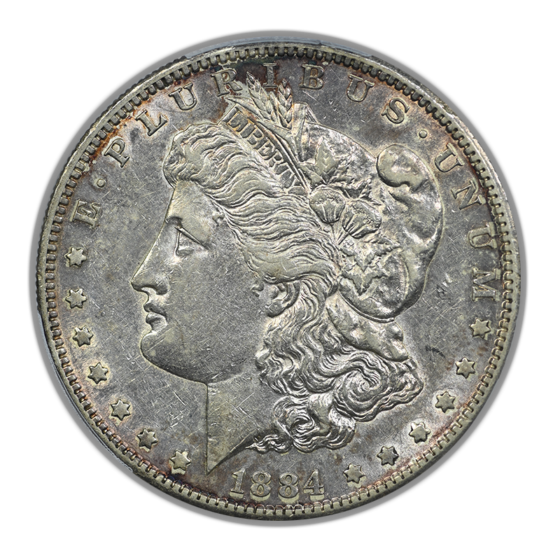 1884-S Morgan Dollar $1 PCGS AU50