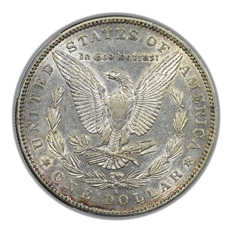 1884-S Morgan Dollar $1 PCGS AU50