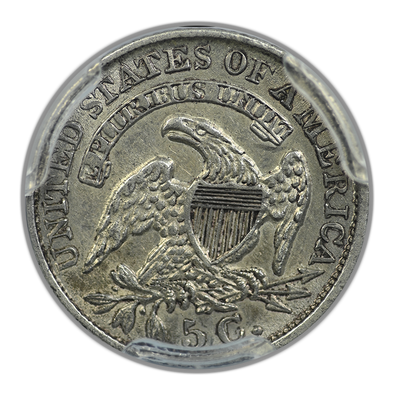 1833 Capped Bust Half Dime H10C PCGS AU55