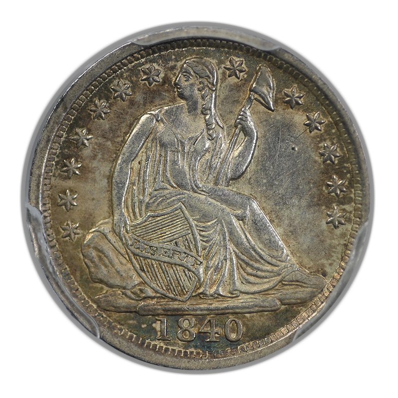1840 Liberty Seated Half Dime H10C PCGS AU55 - No Drapery