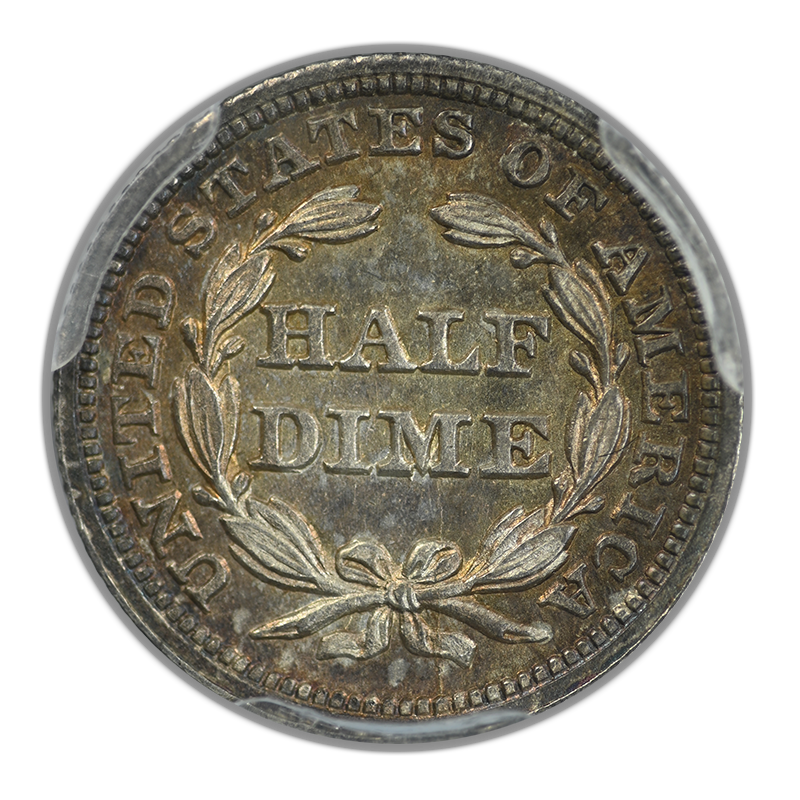 1845 Liberty Seated Half Dime H10C PCGS MS63 CAC