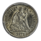 1872-S Liberty Seated Half Dime H10C PCGS AU55 CAC - Mintmark Above Bow
