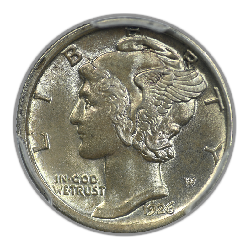 1926-D Mercury Dime 10C PCGS MS64FB - Full Bands