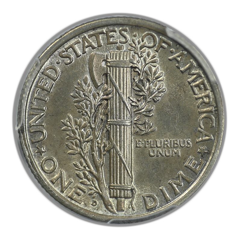 1926-D Mercury Dime 10C PCGS MS64FB - Full Bands