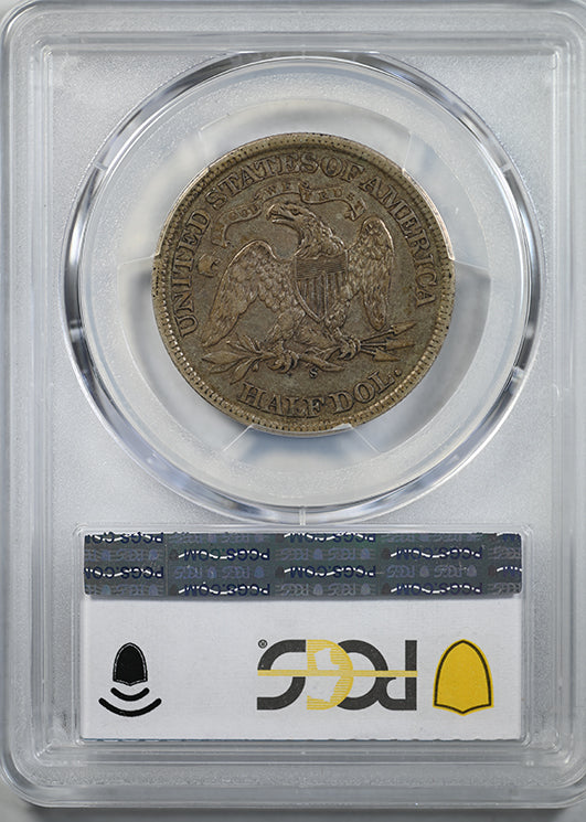 1868-S Liberty Seated Half Dollar 50C PCGS XF40 CAC