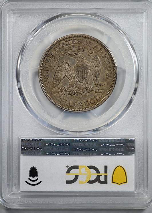 1873-S Liberty Seated Half Dollar 50C PCGS AU50 CAC - Arrows