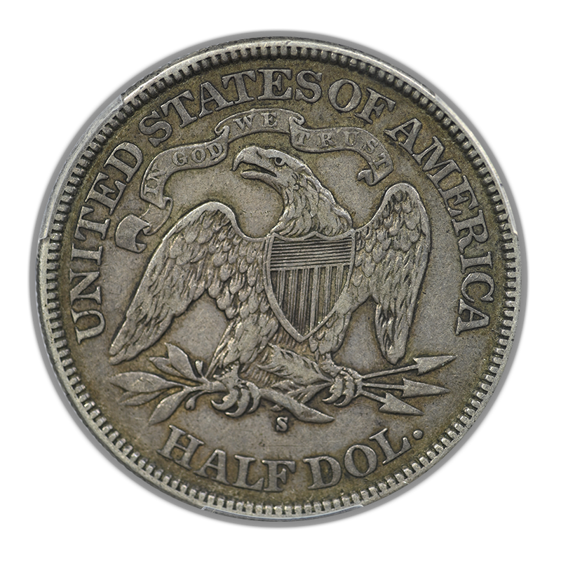 1875-S Liberty Seated Half Dollar 50C PCGS VF35