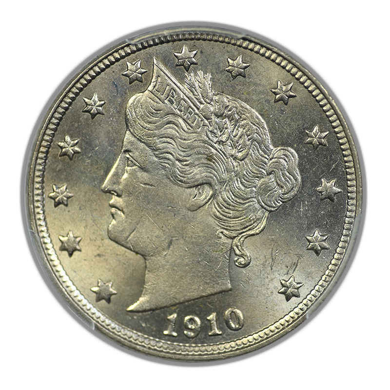1910 Liberty V-Nickel 5C PCGS MS63
