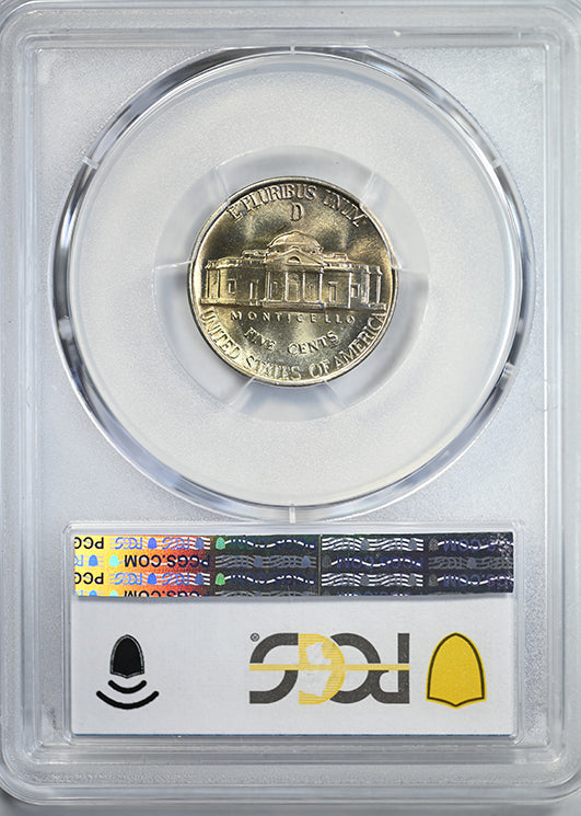 1944-D Jefferson War Nickel 5C PCGS MS67 - TONED!