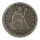 1876-CC Liberty Seated Quarter 25C PCGS F12
