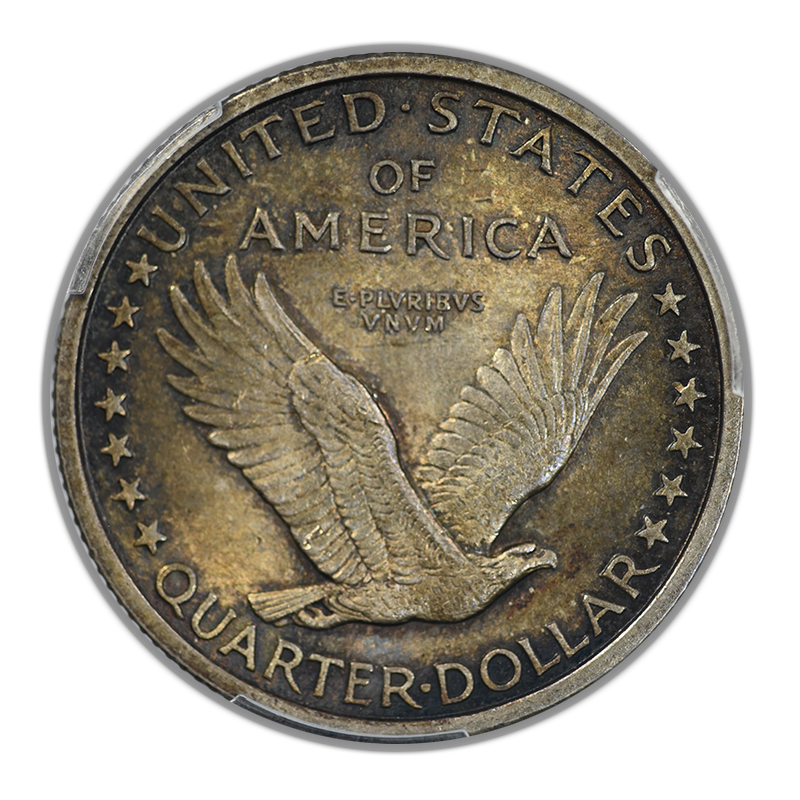 1917 Type 1 Standing Liberty Quarter 25C PCGS MS64FH - Full Head