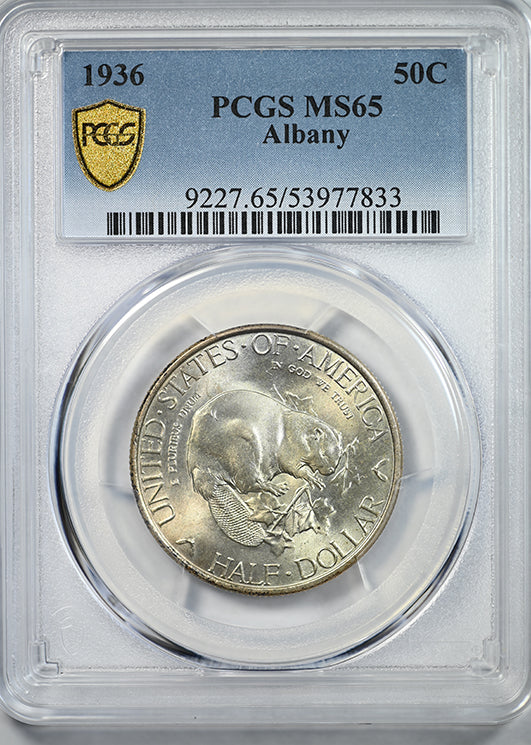 1936 Albany Classic Commemorative Half Dollar 50C PCGS MS65