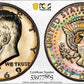 1969-S Proof Kennedy Half Dollar 50C PCGS PR67 - RAINBOW TONED!