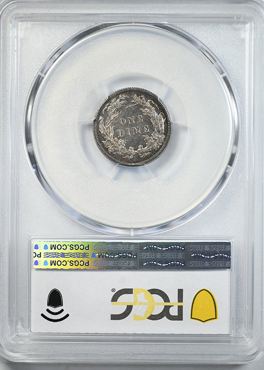 1880 Proof Liberty Seated Dime 10C PCGS PR64 - TONED!