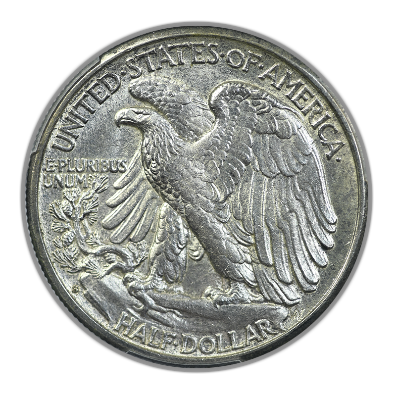 1917-S Walking Liberty Half Dollar 50C PCGS MS61 - Reverse