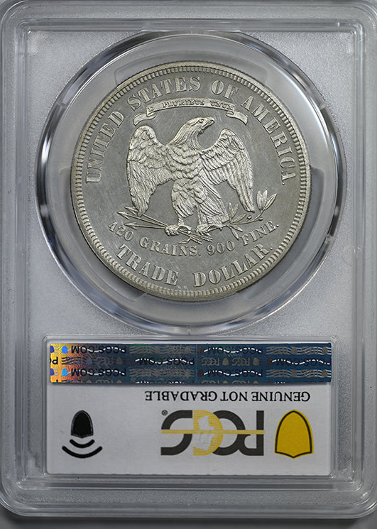 1880 Proof Trade Dollar T$1 PCGS PR Genuine UNC Detail