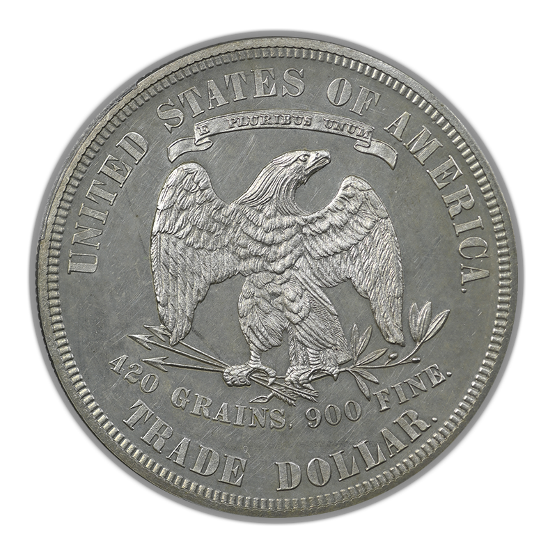 1880 Proof Trade Dollar T$1 PCGS PR Genuine UNC Detail