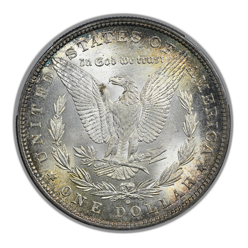 1880/79-O Morgan Dollar $1 PCGS MS64+ - TONED!