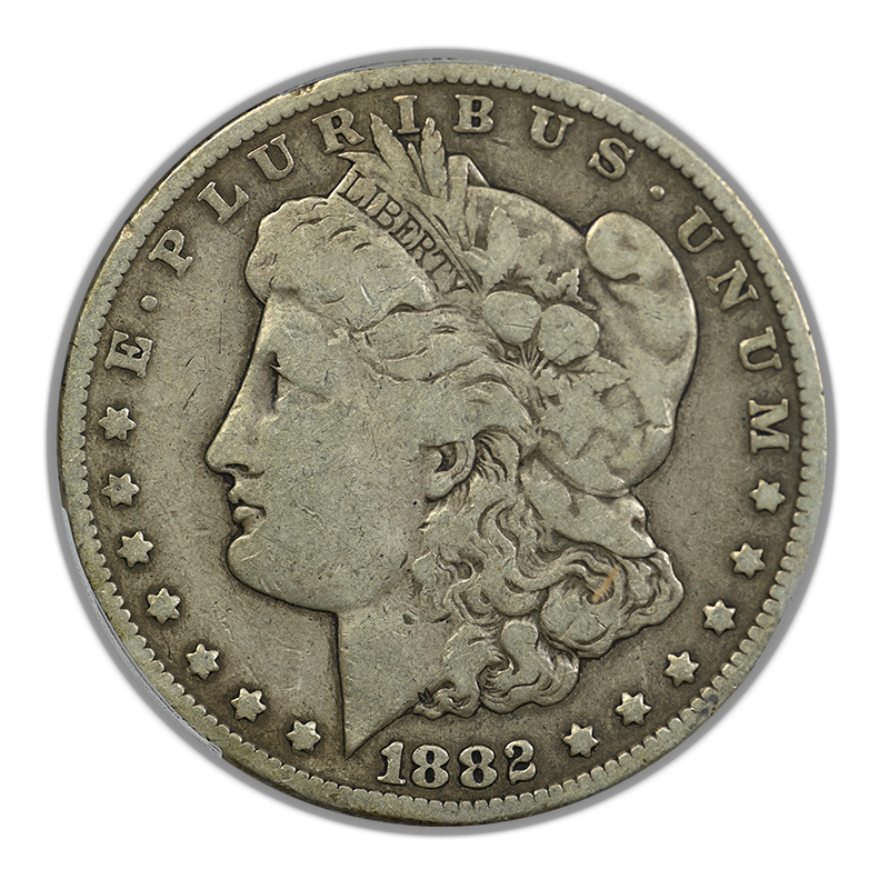 1882-CC Morgan Dollar $1 PCGS VG08