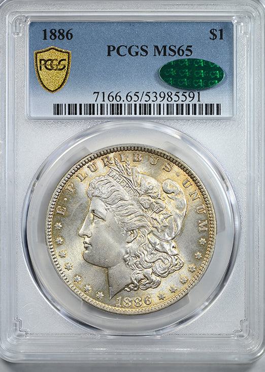 1886 Morgan Dollar $1 PCGS MS65 CAC