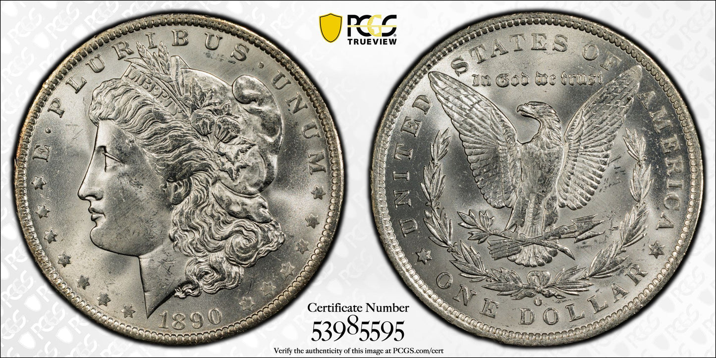 1890-O Morgan Dollar $1 PCGS MS64