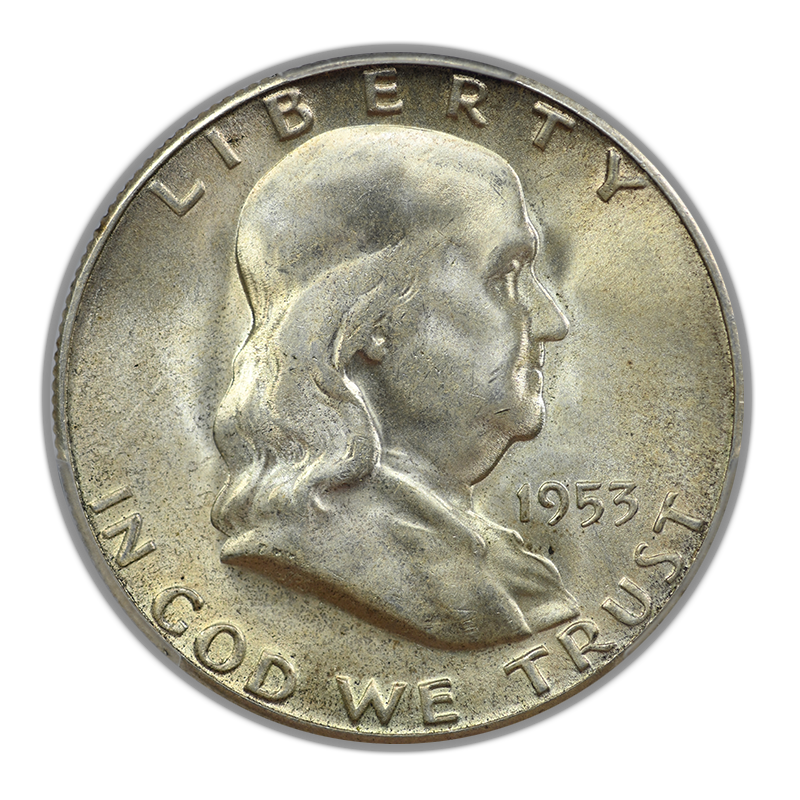 1953-S Franklin Half Dollar 50C PCGS MS65
