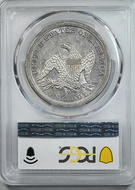 1859-O Liberty Seated Dollar $1 PCGS AU55