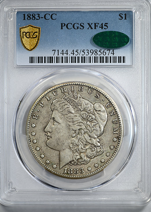 1883-CC Morgan Dollar $1 PCGS XF45 CAC