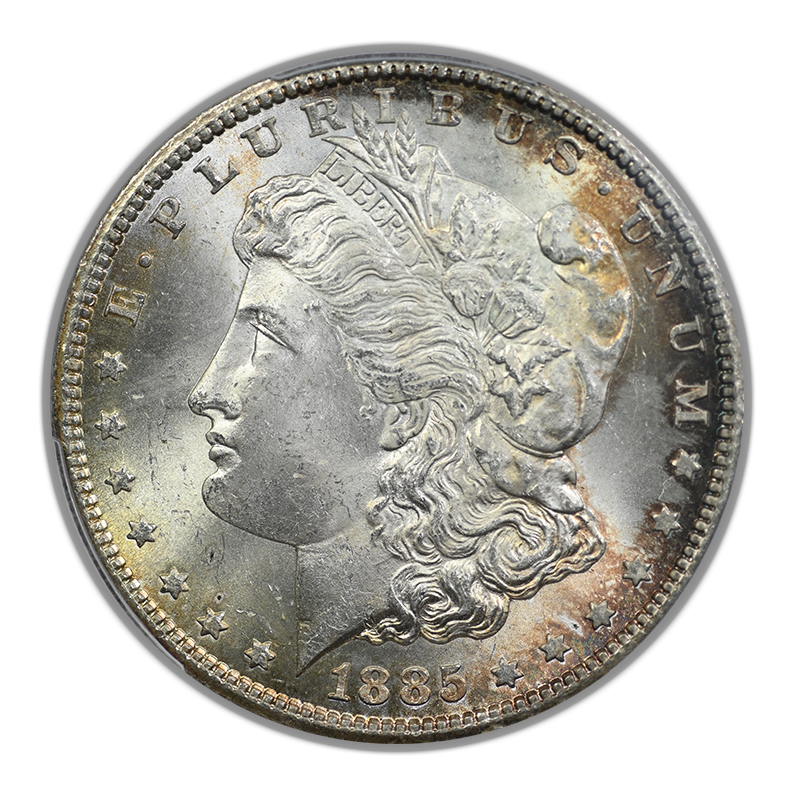 1885-CC Morgan Dollar $1 PCGS MS65
