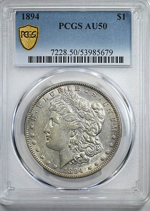 1894 Morgan Dollar $1 PCGS AU50