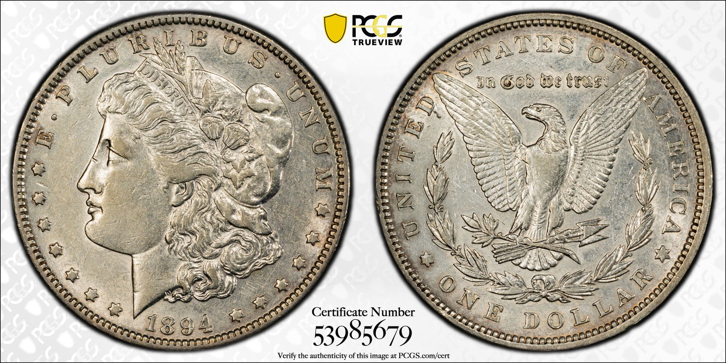 1894 Morgan Dollar $1 PCGS AU50