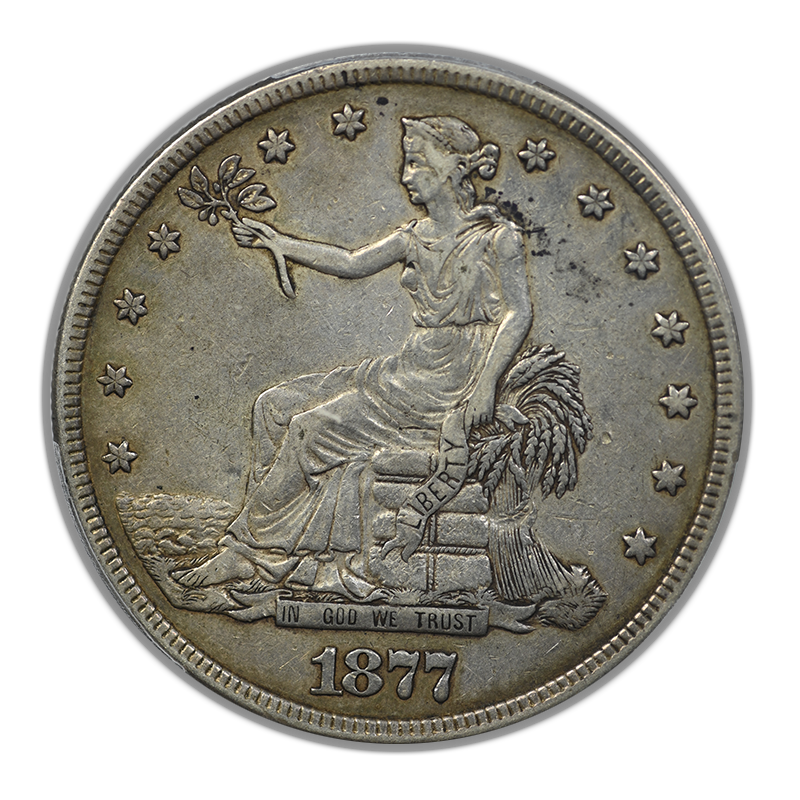 1877 Trade Dollar T$1 PCGS XF40