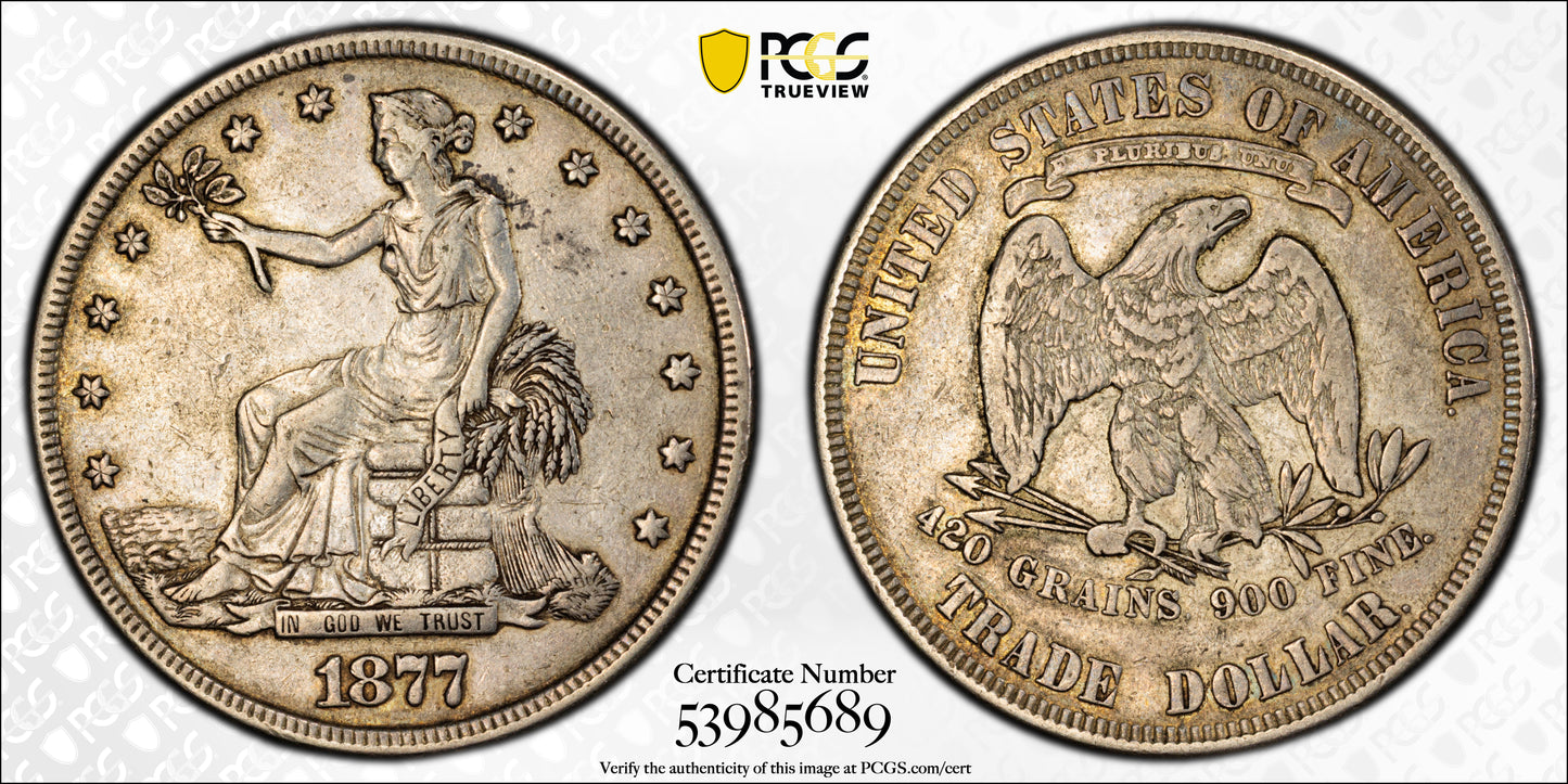 1877 Trade Dollar T$1 PCGS XF40