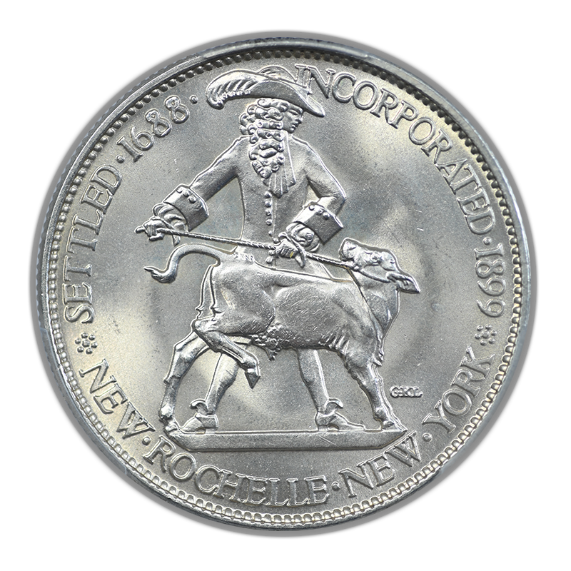 1938 New Rochelle Classic Commemorative Half Dollar 50C PCGS MS66