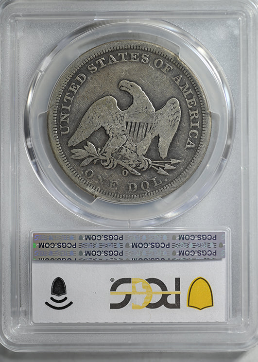 1860-O Liberty Seated Dollar $1 PCGS VG08