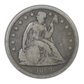 1860-O Liberty Seated Dollar $1 PCGS VG08