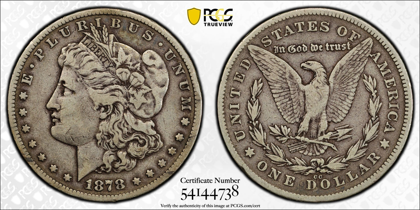 1878-CC Morgan Dollar $1 PCGS VF25