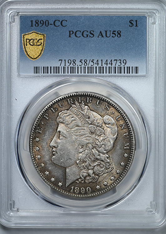 1890-CC Morgan Dollar $1 PCGS AU58