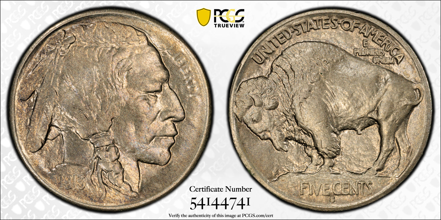 1913-S Type 1 Buffalo Nickel 5C PCGS MS64
