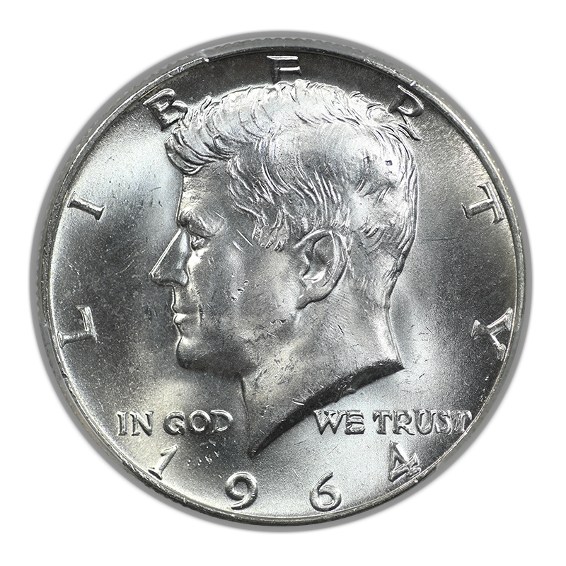 1964-D Quadrupled Die Obverse Kennedy Half Dollar 50C PCGS MS64 QDO FS-105