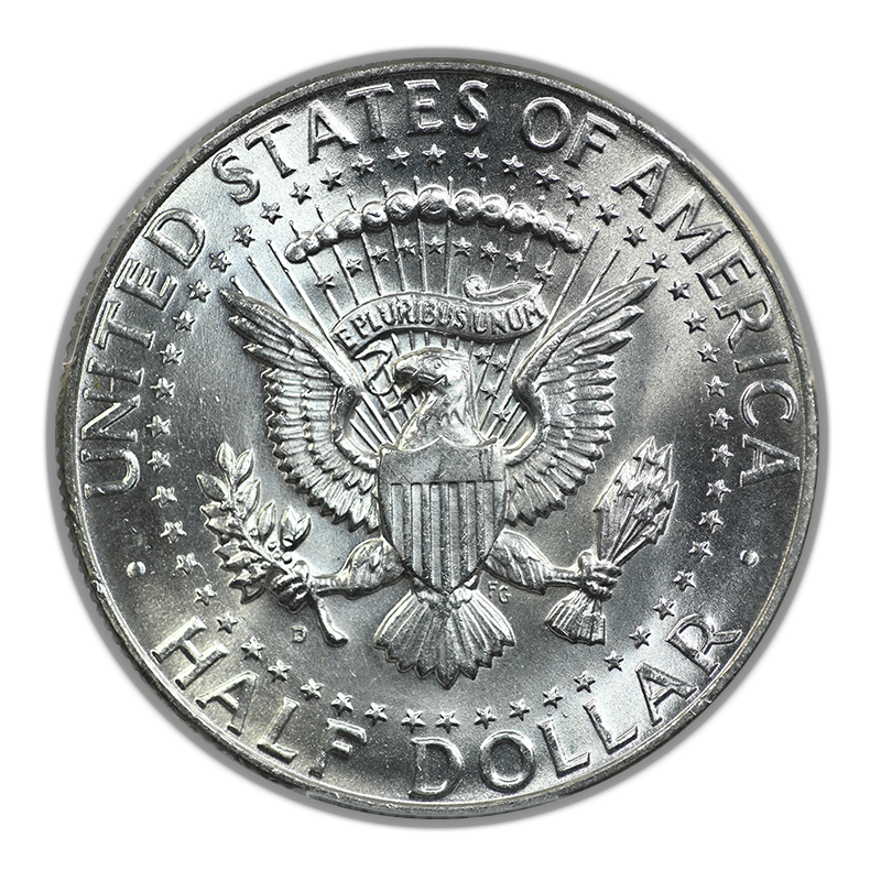 1964-D Quadrupled Die Obverse Kennedy Half Dollar 50C PCGS MS64 QDO FS-105