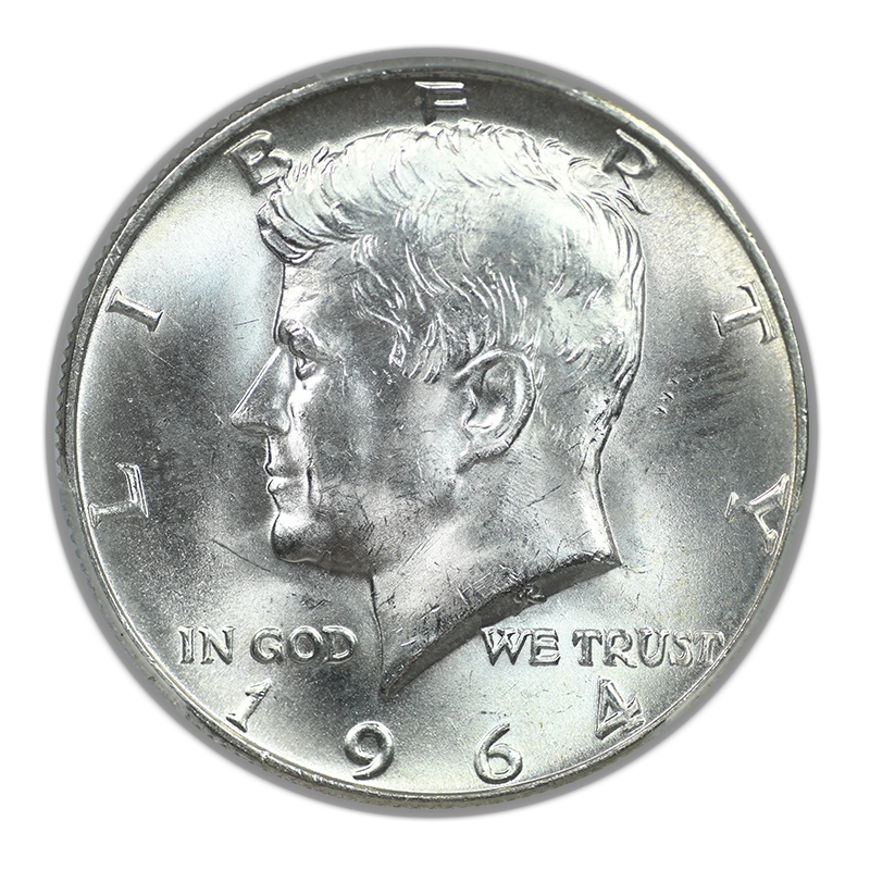 1964-D Quadrupled Die Obverse Kennedy Half Dollar 50C PCGS MS64 QDO FS-105