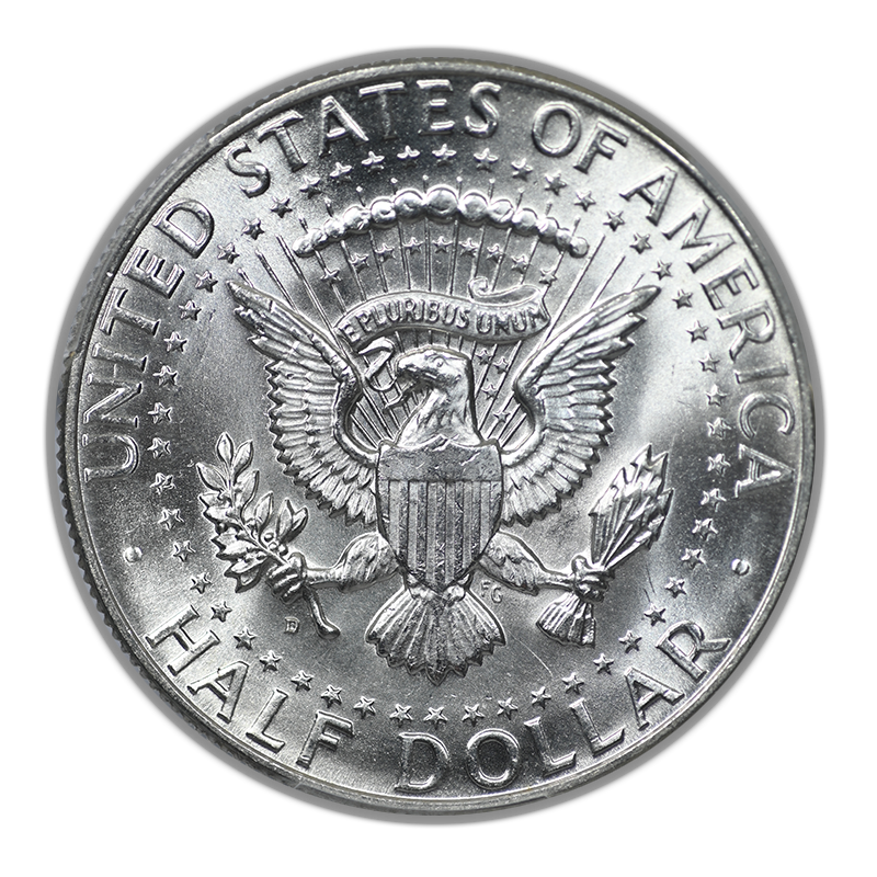 1964-D Quadrupled Die Obverse Kennedy Half Dollar 50C PCGS MS63 QDO FS-105